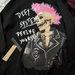 Reason Black Graphic Sweatshirt XL Brand New